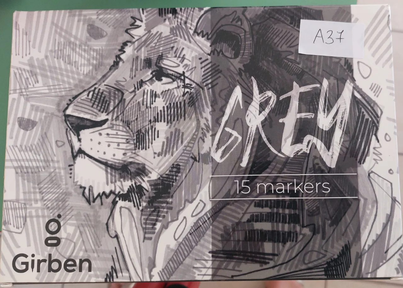 Image of girben - 15 markers grey - pennarelli sfumature grigio