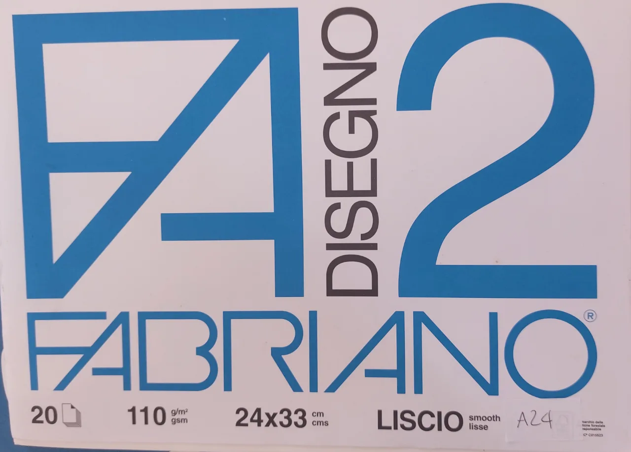 Image of Fogli FA2 Fabriano 23x33 110 g/m2 liscio bianco