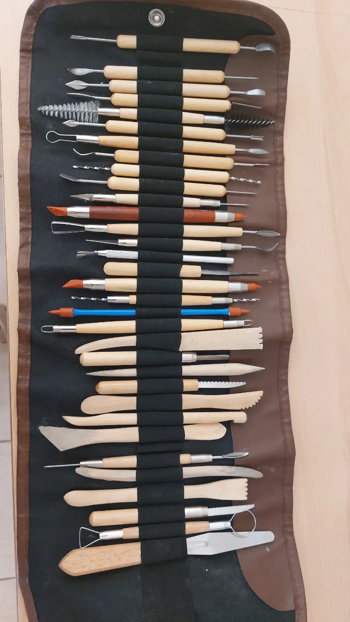 Image of Kit professionale per argilla, creta e ceramica 30 pezzi
